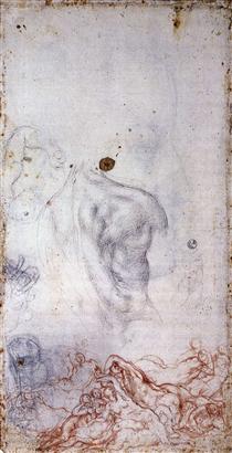 Study for the Deluge - Jacopo Pontormo