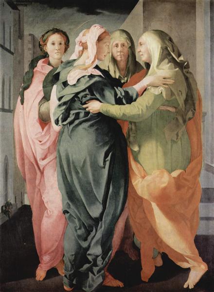 Зустріч Марії та Єлизавети, c.1529 - Джакопо Понтормо