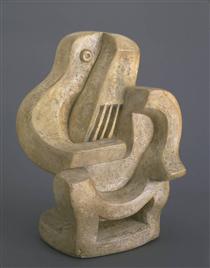 Guitar Player in Armchair - Jacques Lipchitz