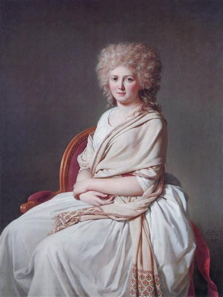 Портрет Анны Марии Луизы Телюссон, графини Сорси, 1790 - Жак Луи Давид