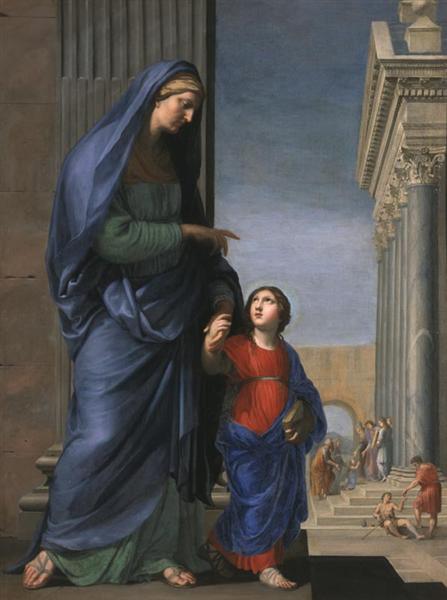 Sainte Anne leading the Virgin in the Temple, 1640 - Жак Стелла