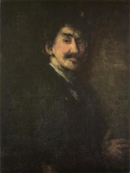 Gold and Brown (Self portrait), 1896 - 惠斯勒