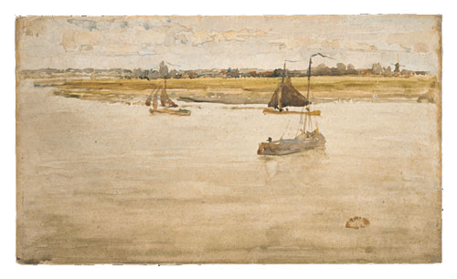 Gold and Brown: Dordrecht, 1884 - 惠斯勒