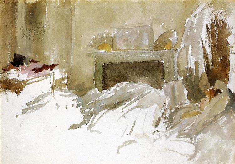 Resting in Bed, c.1884 - James Abbott McNeill Whistler