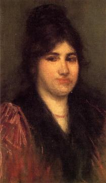 Rose (aka The Napolitaine) - James Abbott McNeill Whistler