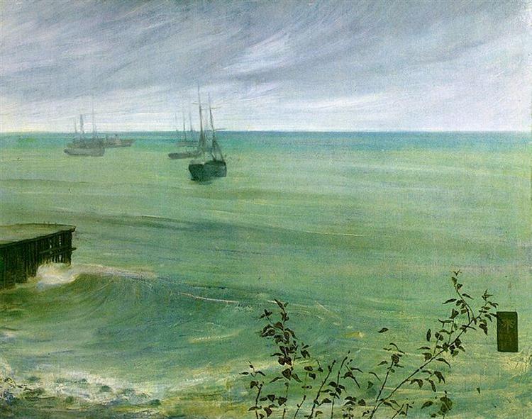 Symphony in Grey and Green: The Ocean, 1866 - 1872 - 惠斯勒