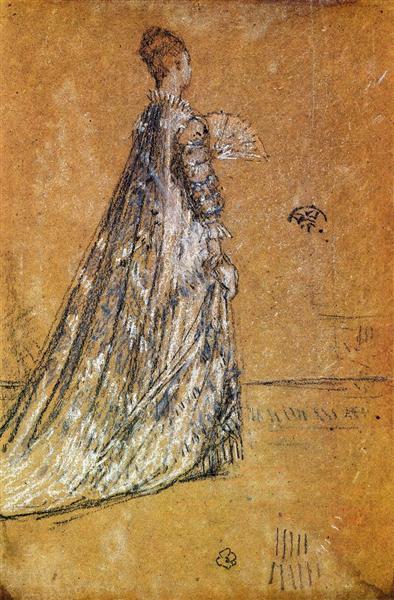 The Blue Dress, c.1871 - Джеймс Вістлер