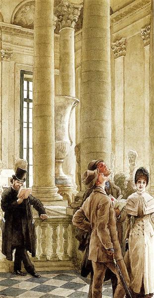 At The Louvre, c.1879 - c.1880 - James Tissot