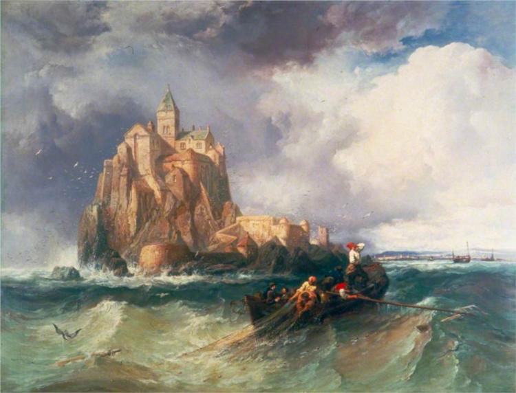 Mont St Michel, France, 1868 - James Webb