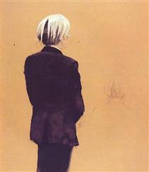 Andy Warhol - Back View, Standing - Jamie Wyeth