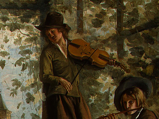 Dancing couple(detail), 1663 - Ян Стен