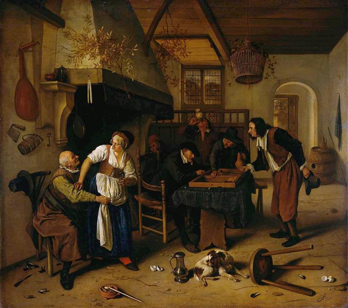 In the Tavern, 1660 - Ян Стен