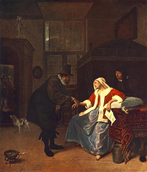 Doença de Amor, 1660 - Jan Steen