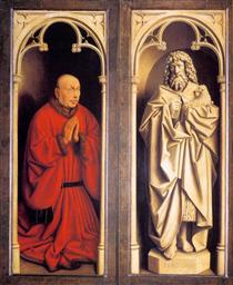 Donor and St. John the Baptist - Ян ван Ейк