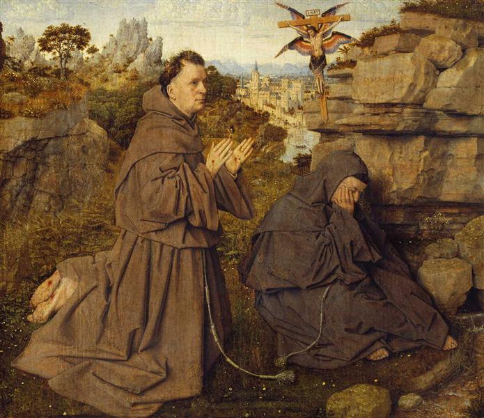 Jan-Van-Eyck-Two-Paintings-of-Saint-Francis-Receiving-the-Stigmata