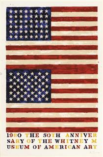 Two Flags (Whitney Anniversary) (ULAE 207) - Jasper Johns