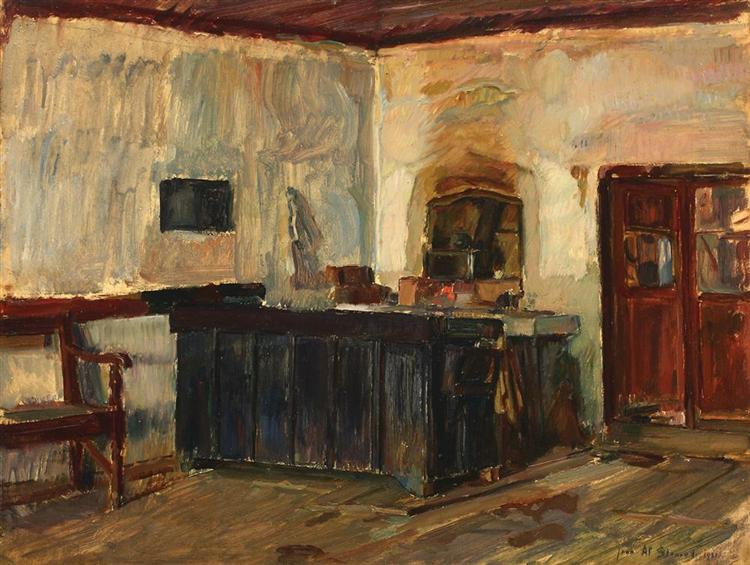 Interior de poștă dobrogeană, 1921 - Jean Alexandru Steriadi