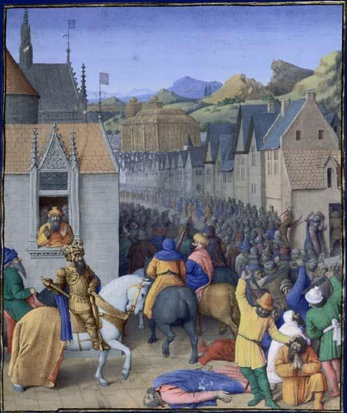 Capture of Jerusalem by Ptolemy Soter, 1470 - 1475 - Жан Фуке