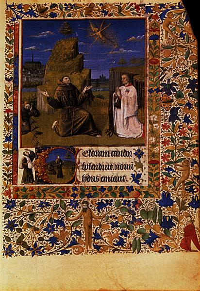 St. Francis Receiving the Stigmata - Jean Fouquet