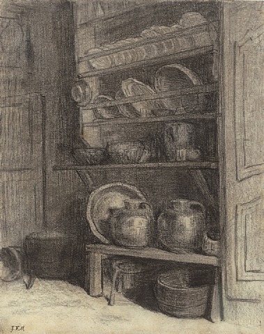 The dresser in Gruchy, 1854 - 米勒