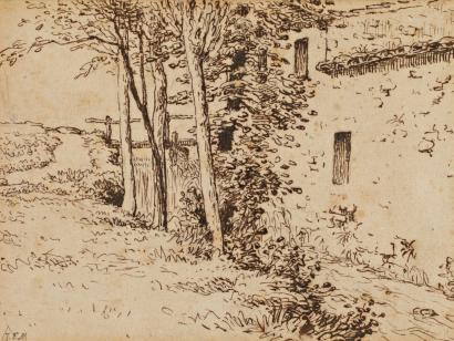Water mill near Vichy, c.1867 - 米勒