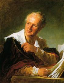 Portrait of Denis Diderot - Жан-Оноре Фраґонар