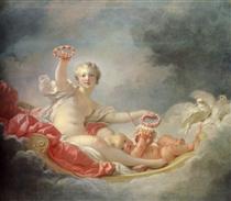 Cupid Unfastening the Girdle of Venus Painting by Joshua Reynolds