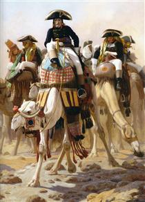 General Bonaparte with his Military Staff in Egypt - 讓-里奧·傑洛姆