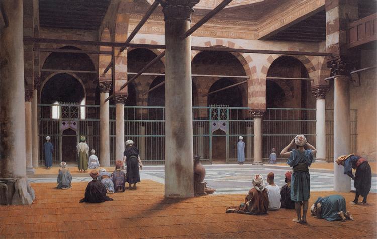 Interior of a Mosque, 1870 - Jean-Leon Gerome