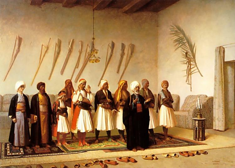 Prayer in the House of an Arnaut Chief - Jean-Leon Gerome