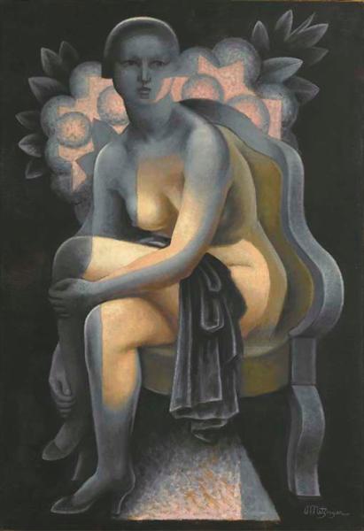 Nu aux Hortensias, 1935 - Jean Metzinger