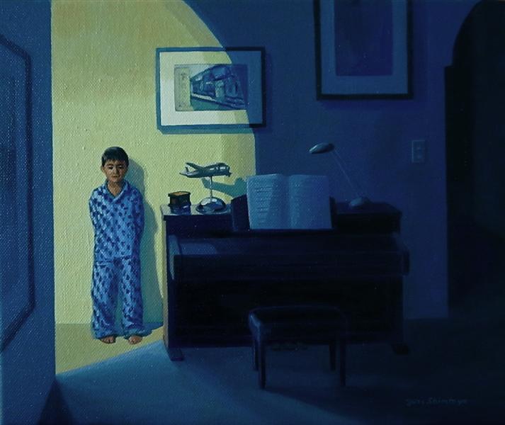 Piano at night - Джефри Смарт