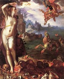 Perseus Rescuing Andromeda - Joachim Wtewael