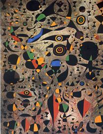 Dones rodejades pel vol d'un ocell - Joan Miró