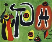 El sol roig rosega l'aranya - Joan Miró