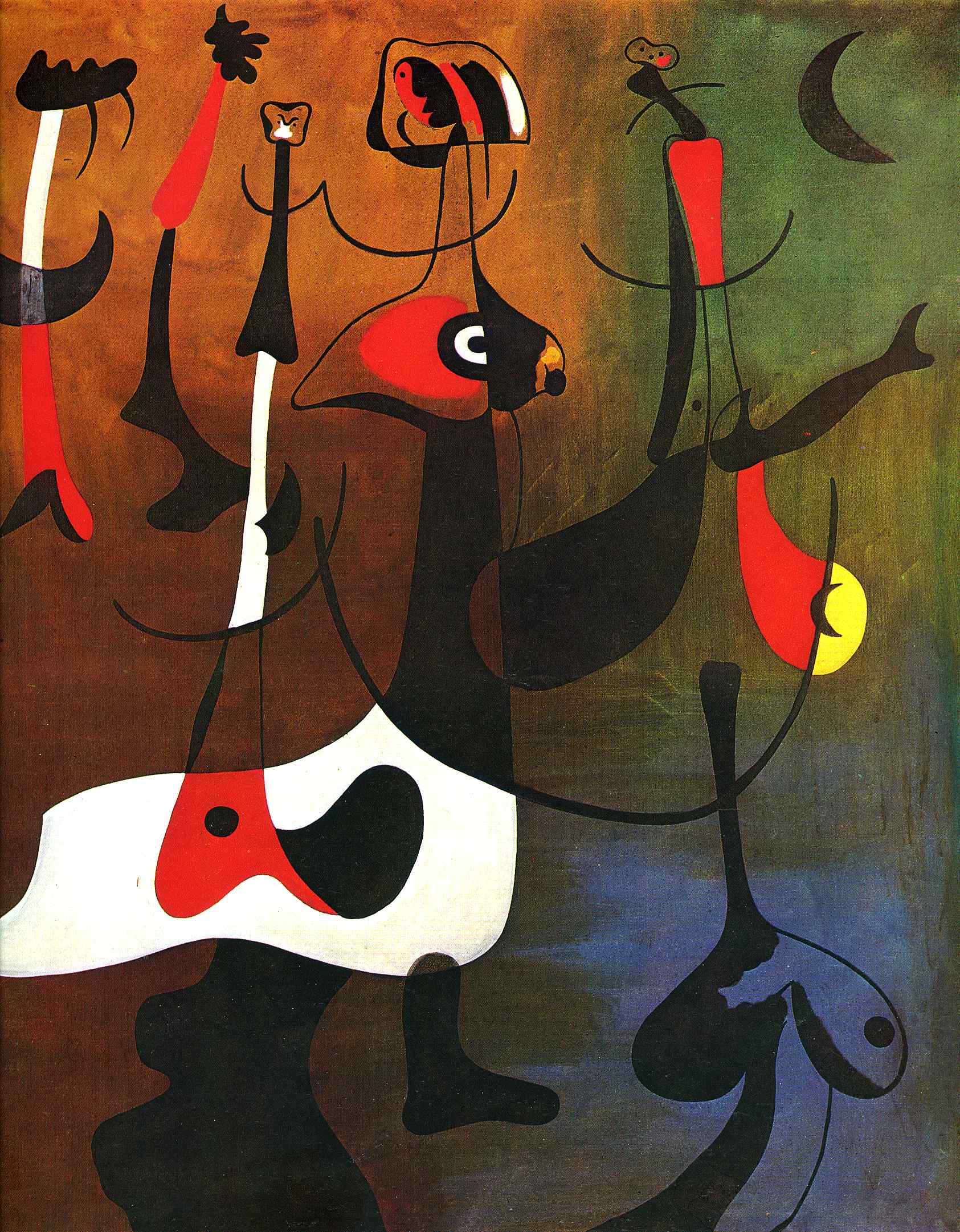 Rhythmic Characters, 1934 Joan Miro
