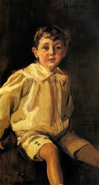A Portrait of Basil Mundy, 1908 - Joaquín Sorolla