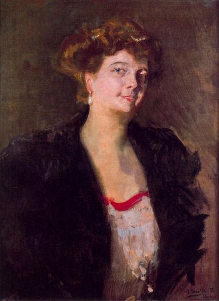 Portrait of Dona Elena Ortúzar - Joaquín Sorolla y Bastida