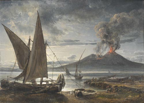 Boats on the Beach Near Naples, 1821 - Johan Christian Clausen Dahl