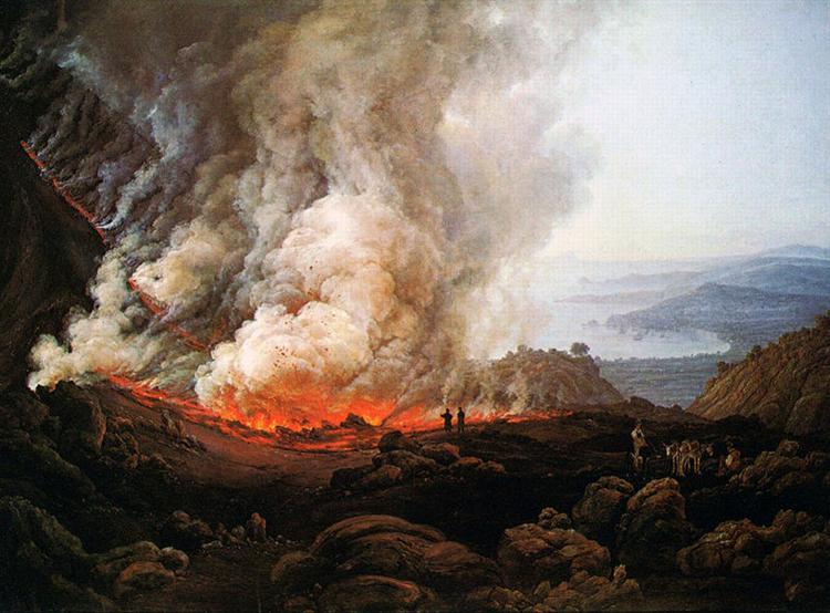 A Erupção do Vesúvio, 1826 - Johan Christian Dahl
