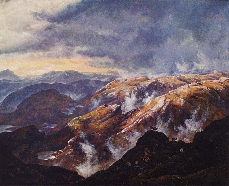 Lyshornet bei Bergen, 1836 - Johan Christian Dahl