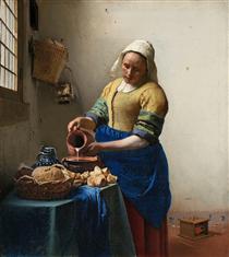 Dienstmagd mit Milchkrug - Jan Vermeer