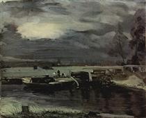 Boats on the Stour - John Constable