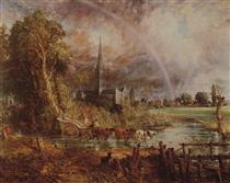 La Cathédrale de Salisbury vue des prés - John Constable