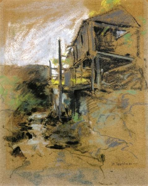 Abandoned Mill, c.1888 - Джон Генри Твахтман (Tуоктмен)