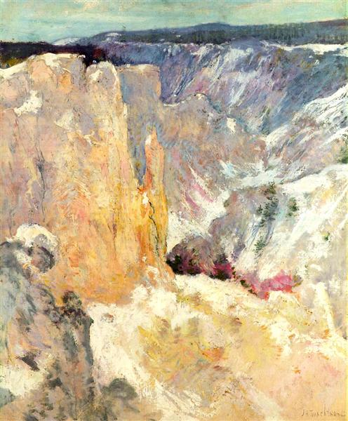 Canyon in the Yellowstone, c.1895 - Джон Генрі Твахтман (Tуоктмен)