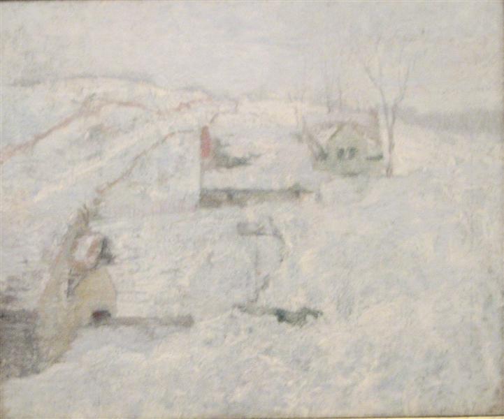 Greenwich Hills in Winter - John Henry Twachtman