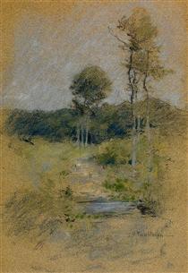 Spring Landscape (also known as Spring in Marin County) - John Henry Twachtman