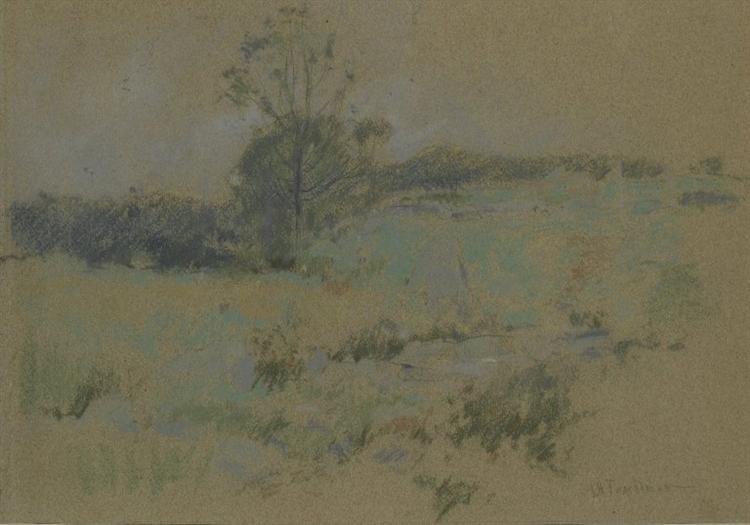 Study of a Landscape, 1888 - 1895 - Джон Генрі Твахтман (Tуоктмен)