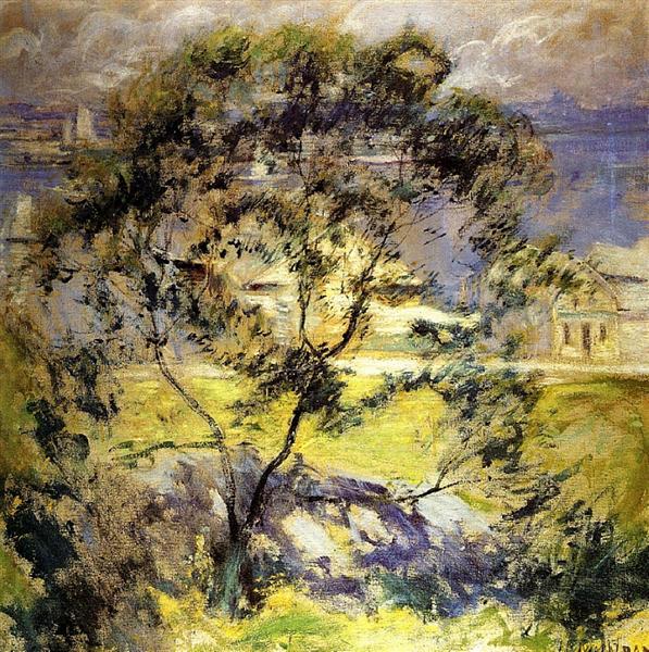 Wild Cherry Tree, c.1901 - Джон Генри Твахтман (Tуоктмен)